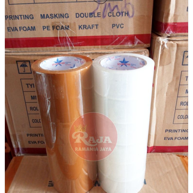 Lakban Berkualitas Seven Star Tape 45mm 90 Yard