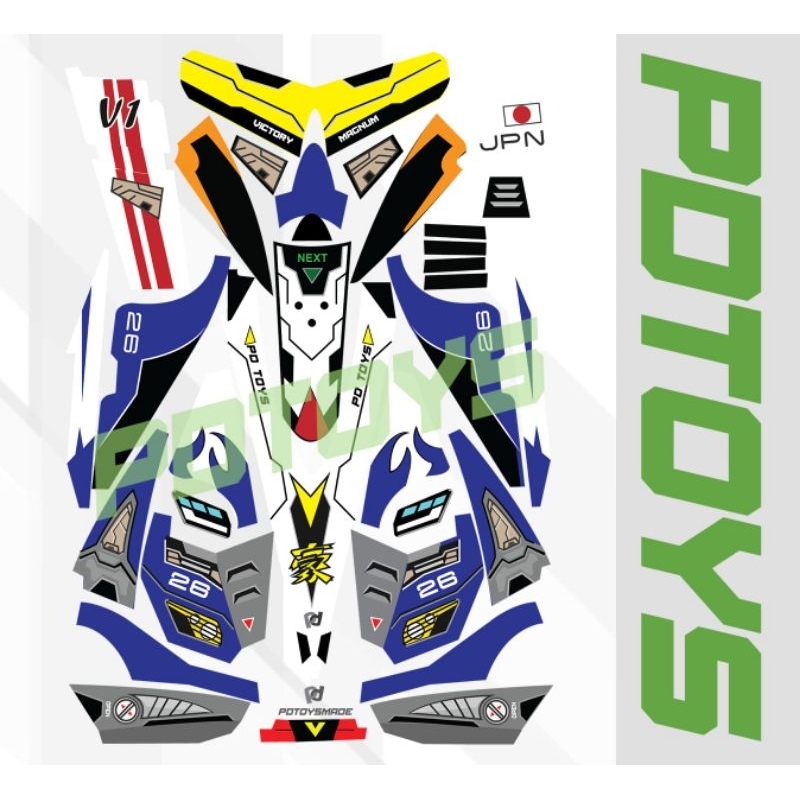 Decal Sticker Victory Magnum V1 Original by PD Toys