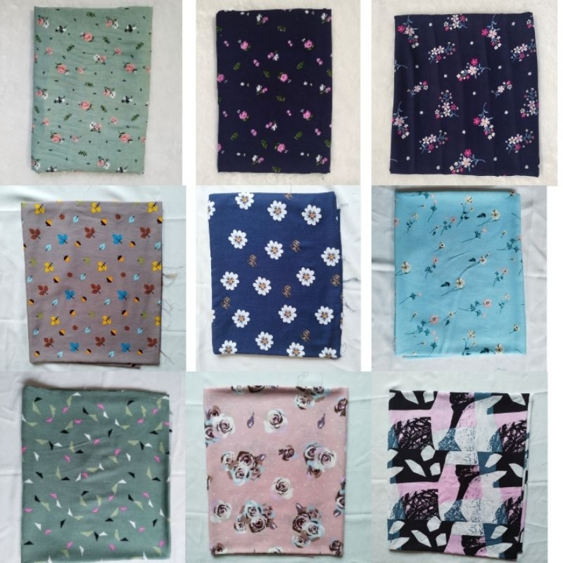 Kain Rayon Rotary Etalase khusus lebar 1,5 m (Harga per setengah meter)