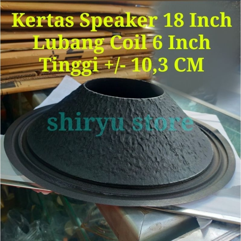Kertas Conus Speaker 18 Inch In Inci Spul Spoel Spol Coil 6 Inch Jeruk Impor Garis