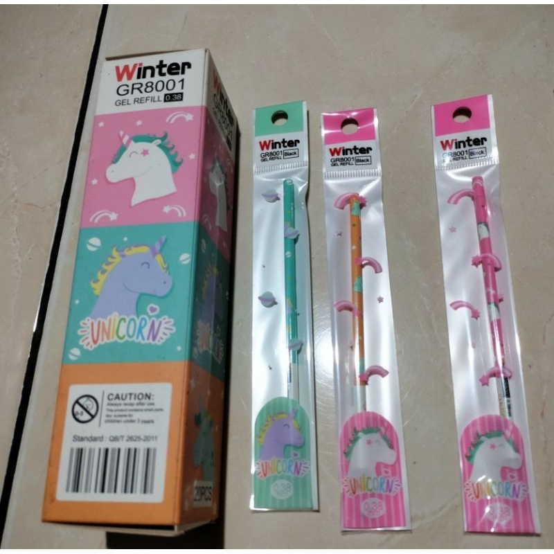 

Isi / Refill pulpen gel winter black 0.38 mm