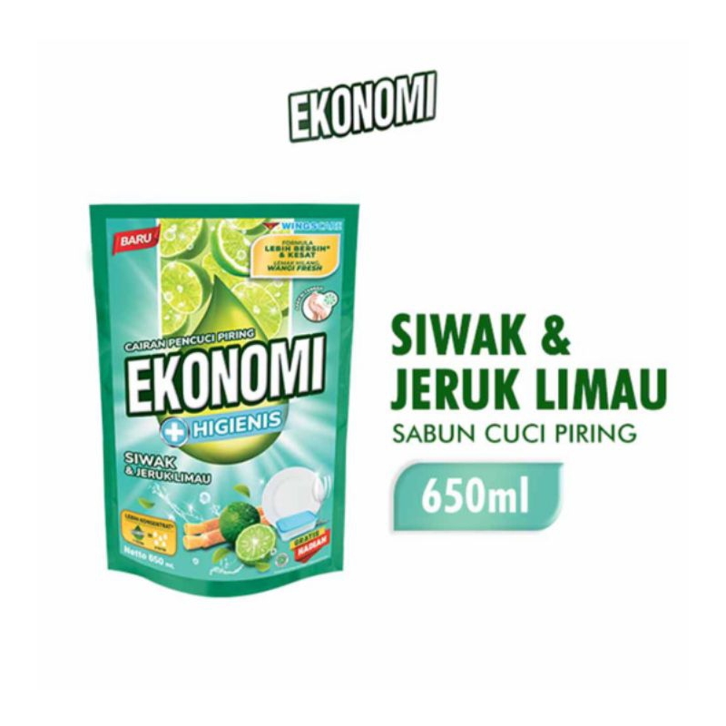 Ekonomi Pencuci Piring Power Liquid 650 ml