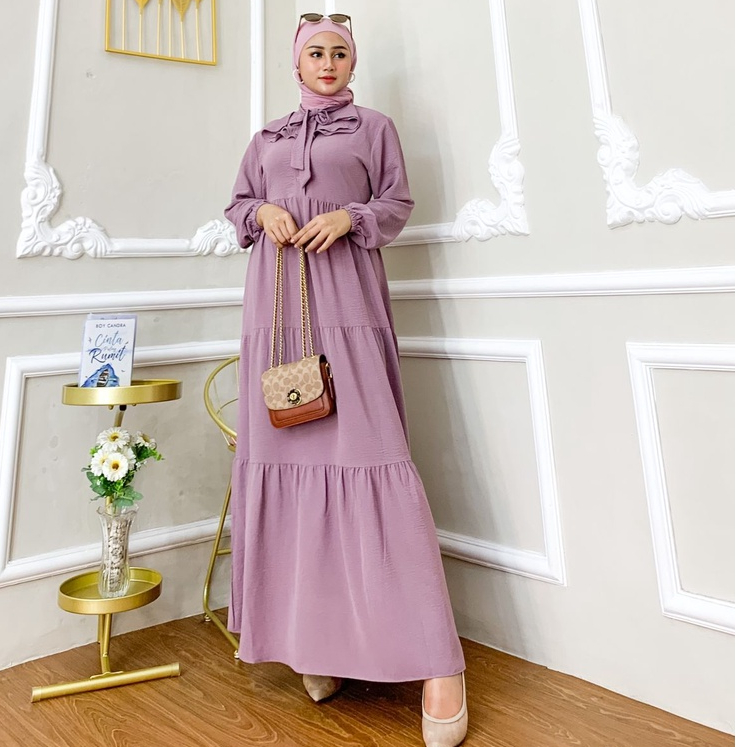 DRESS ASYIMI / Gamis wanita murah  / Dress Muslim wanita / Maxy dress muslim/ Gamis Wanita busui friendly / Gamis Wanita crinkle/ Gamis murah /  Dress wanita muslim/ Dress wanita LD105