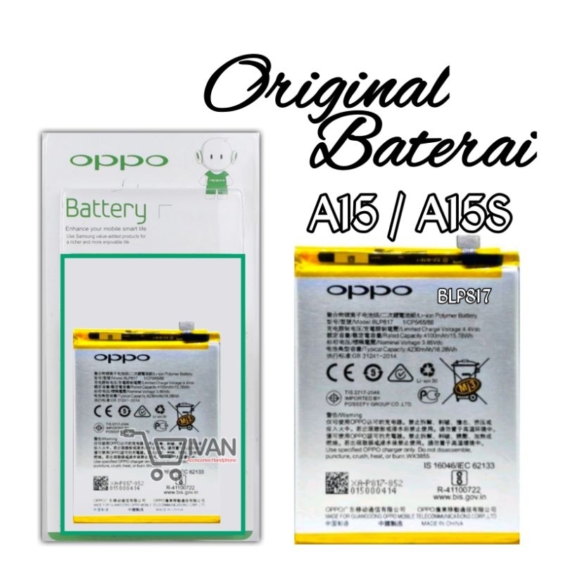 BATERAI OPPO ORIGINAL 99% A15 / A15S