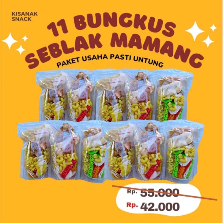 

11 BUNGKUS SEBLAK MAMANG PAKET RESELLER