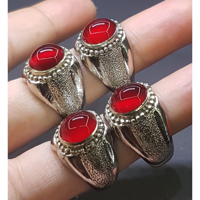 natural batu cincin akik darah