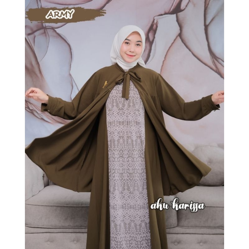 DRESS BRUKAT ADILLA NIVA AMARANI AKU KARISSA SET ROMPI VEST KEKINIAN KELUARAN TERBARU DRESS WANITA STARLA