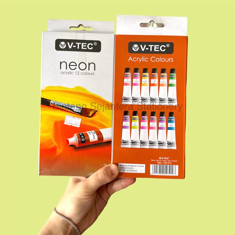 

Cat Akrilik Warna NEON V-TEC Set 12x6ml / NEON Akrilik