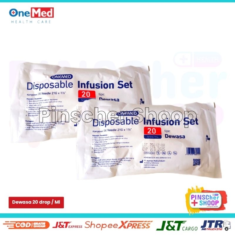 Infusion Set Dewasa All Merk Selang Infuset / Satuan