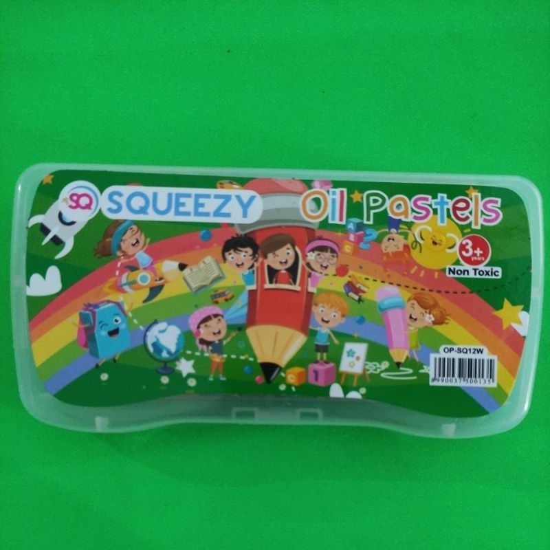 

Oil Pastels Crayon Squeezy OP-SQ12W Isi 12 Warna