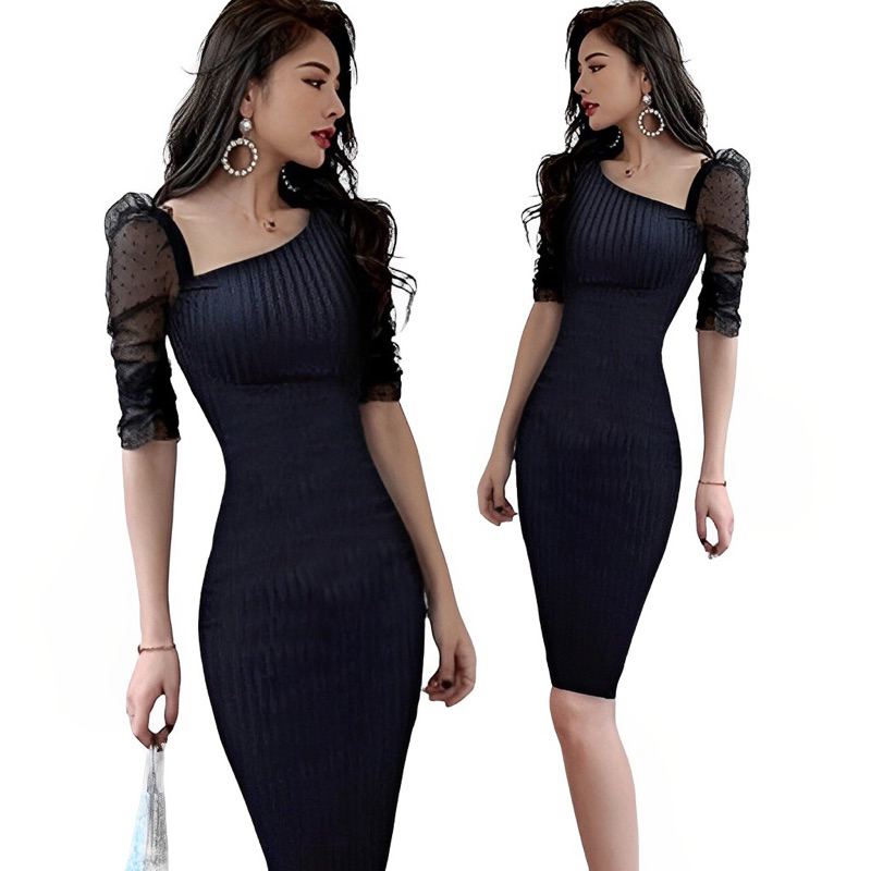 POPI DRESS BODYCON KOREA BRUKAT