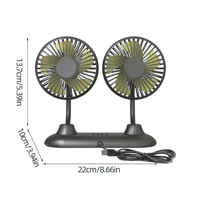 kipas angin mini untuk dasboard mobil dengan putaran 360