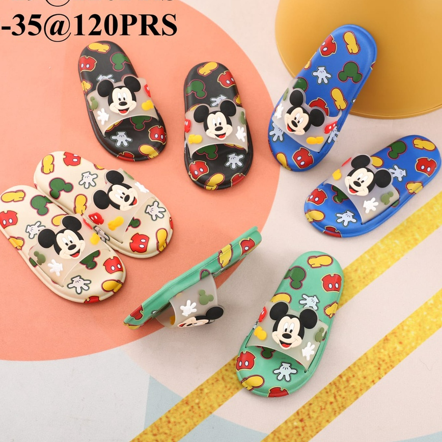 Sandal Slop Anak Laki Import Karet Usia 4 5 6 7 8 Tahun MICKEYY HYS 1314-MK