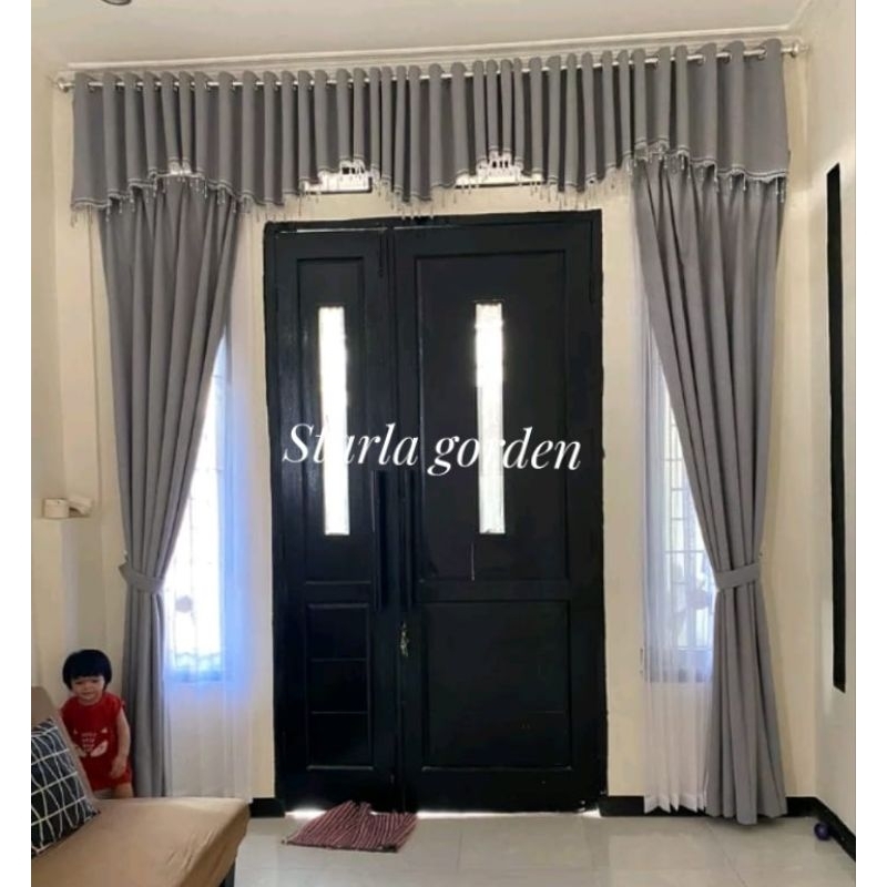 Gorden Poni Atas Pintu Gorden Blackout Poni Smokring