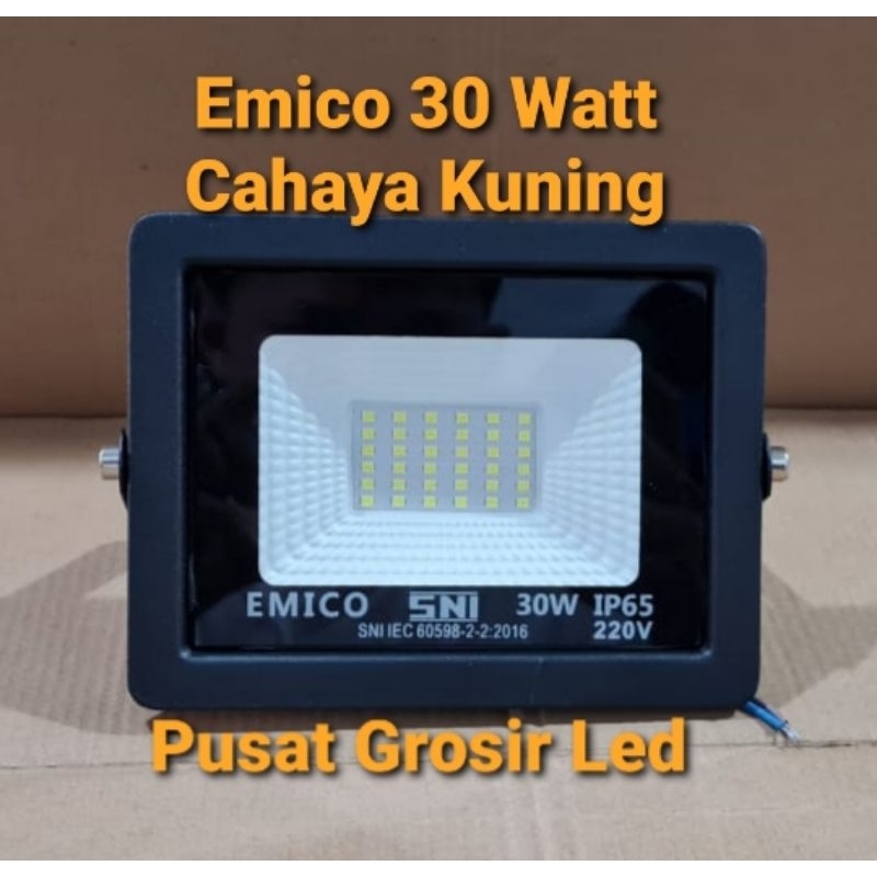 Lampu Sorot Emico 30 watt Cahaya Putih Dan Kuning/ Lampu Tembak emico 30 watt Putih Dan Kuning