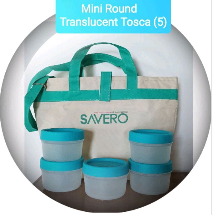 Aikenware Mini Round/bisa microwave/tahan kukusan/serbaguna/tutup diputar/5pcs Free Tas di Gambar/,P