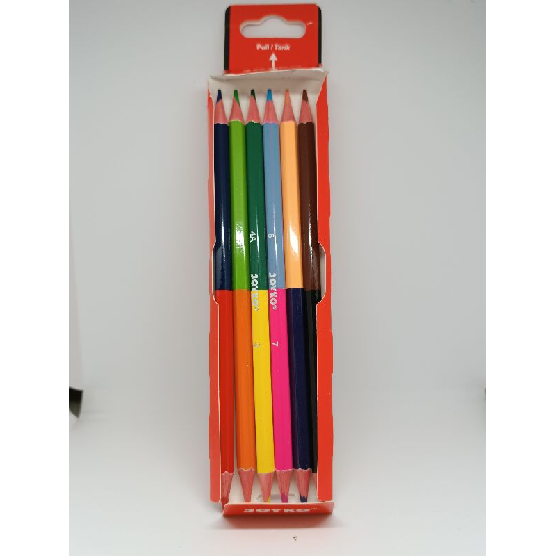 PENSIL WARNA KECIL JOYKO WARNA WARNI 1 PAK ISI 12 PENSIL WARNA 1 PAK