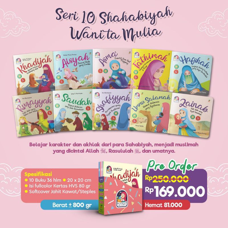 [READY] Buku Anak Seri 10 Shahabiyah Wanita Mulia by Ziyad Books