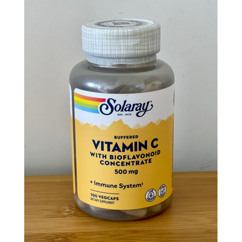 Vitamin C Buffered 500mg Solaray Vitamin C isi 100 Kapsul