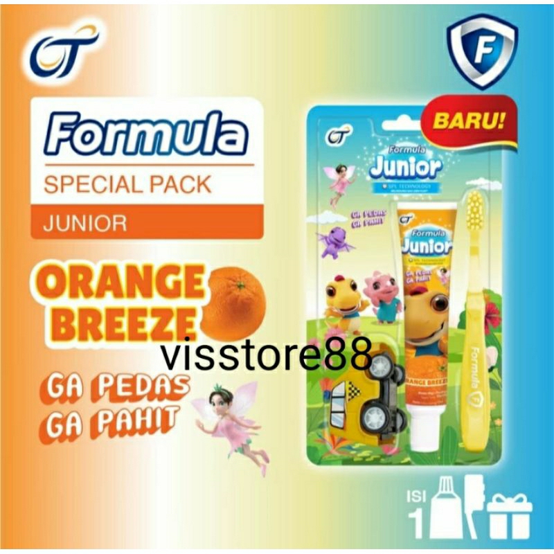 FORMULA Junior Pasta &amp; Sikat Gigi Anak - Jeruk