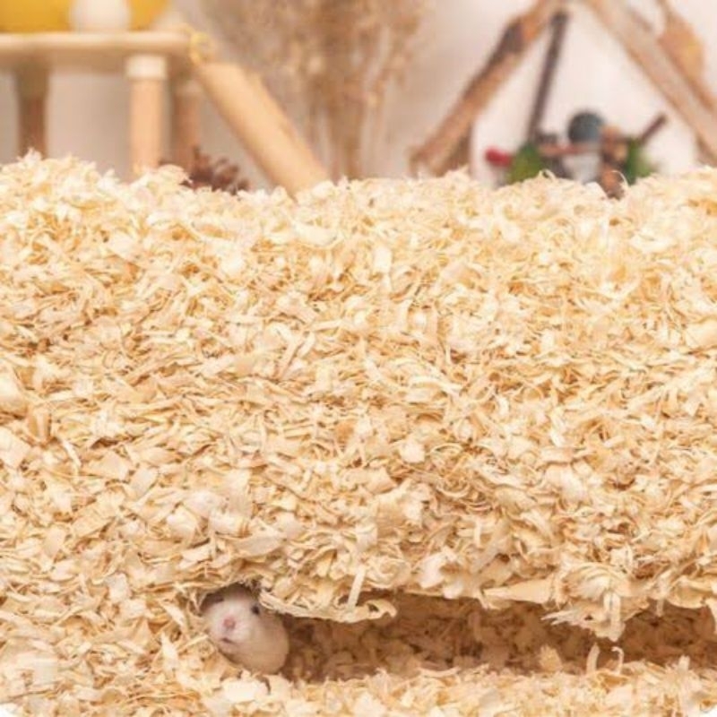 Serbuk Kayu Hamster 300g Bedding Hamster, Landak Mini, Kelinci Serutan Kayu