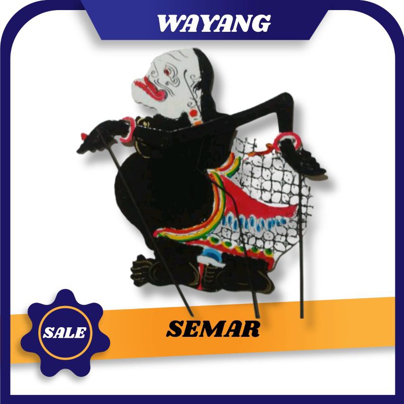 TOKOH WAYANG SEMAR TOKOH WAYANG KULIT WAYANG BAHAN KERTAS KARTON DUPLEK WAYANG PUNOKAWAN