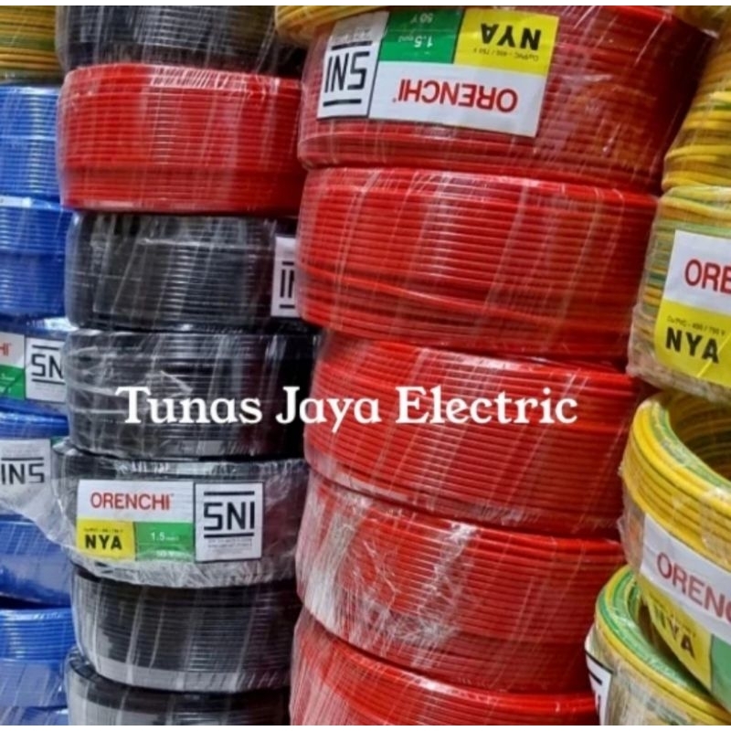 Kabel Listrik NYA 1,5mm @50Y Full Tembaga Murni ORENCHI (Standar SNI)