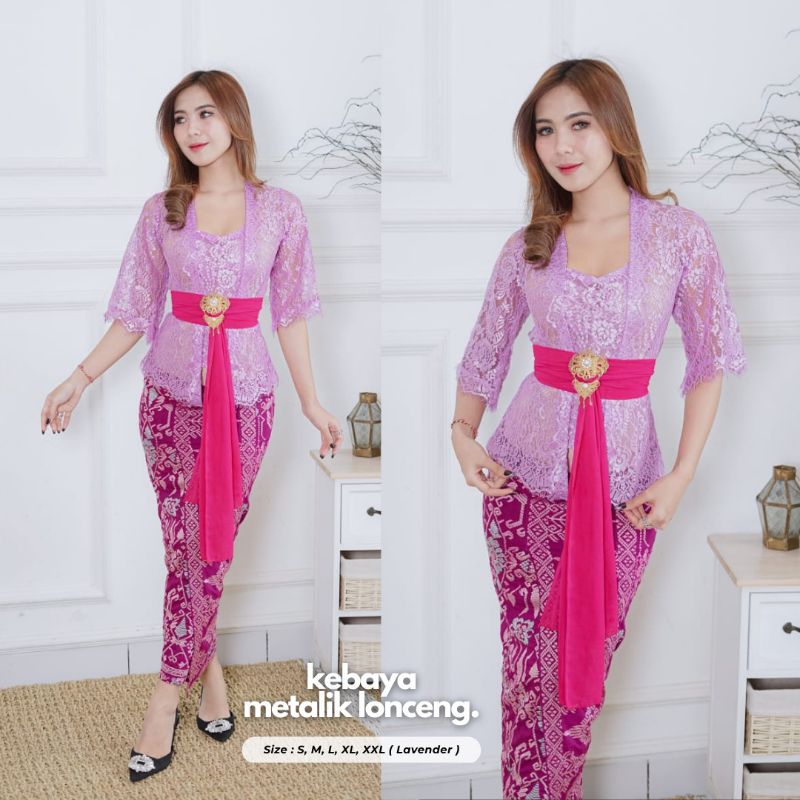 Ready kebaya italy metalik