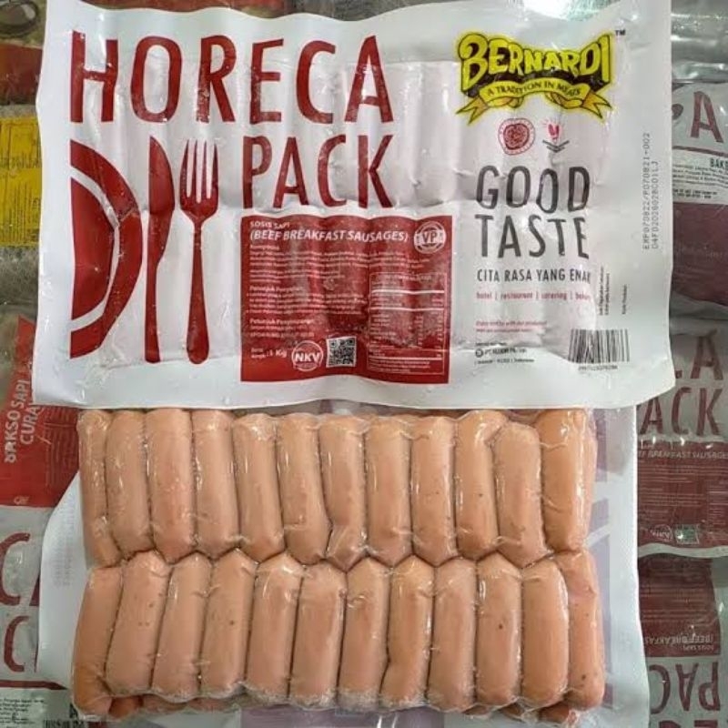 Bernardi Horeca Pack Sosis Sapi VP 1kg isi 48