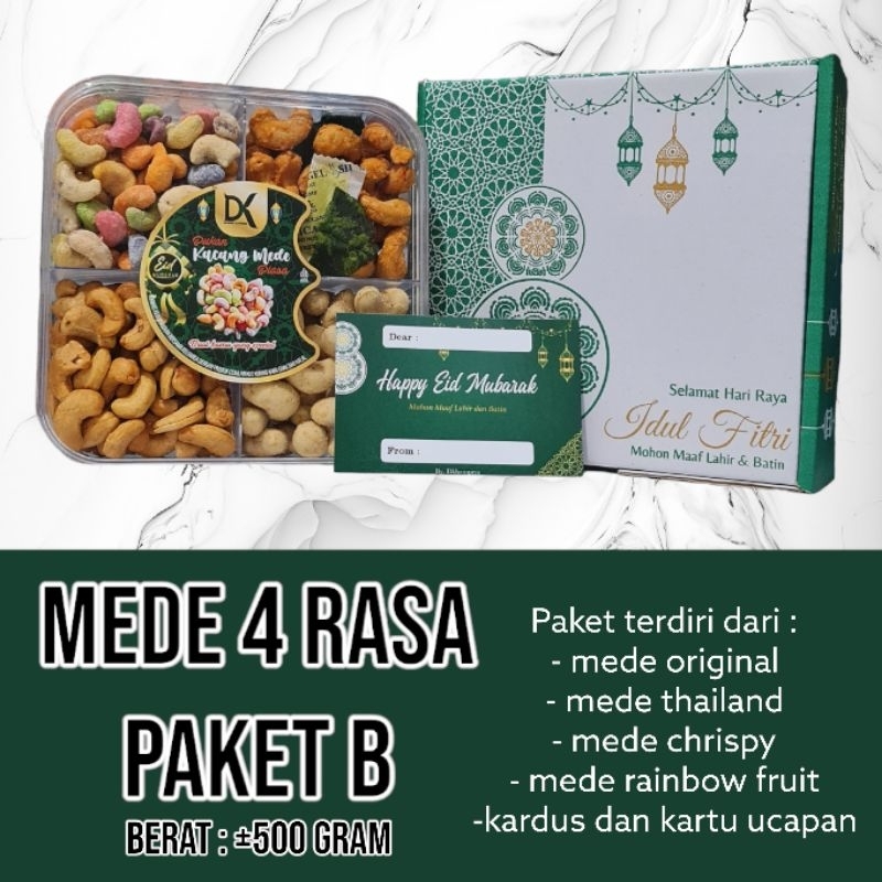 parcel lebaran hampers ramadhan hampers Kacang Mede super 4 rasa kacang Mede 4 rasa madu kacang mede rasa rasa