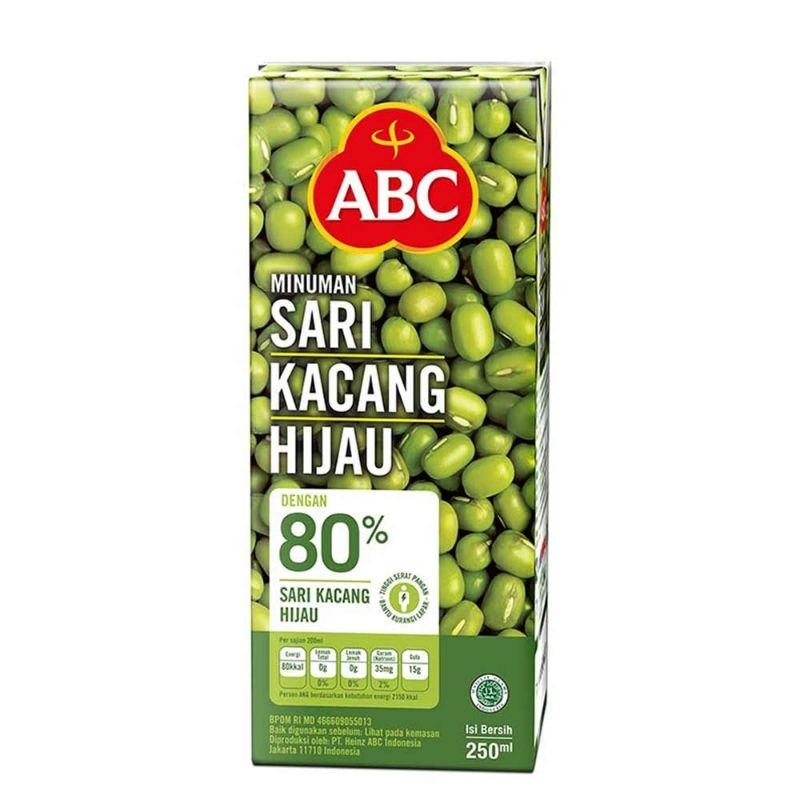 

ABC MINUMAN SARI KACANG HIJAU KEMASAN 250 ML