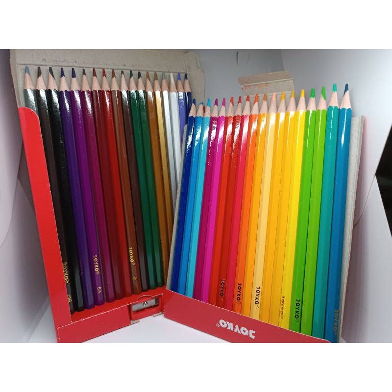 PENSIL WARNA 24, 36, 48 WARNA JOYKO WARNA WARNI BIASA BISA, DIHAPUS 1 PAK