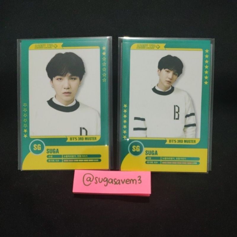 BTS SUGA Player Card 3rd Muster