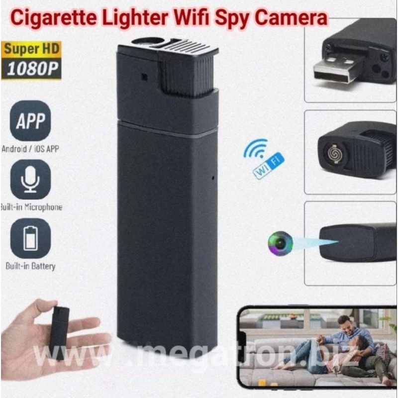 Wifi Spy Camera model Lighter (korek api) - Bisa pantau live lewat HP jarak jauh
