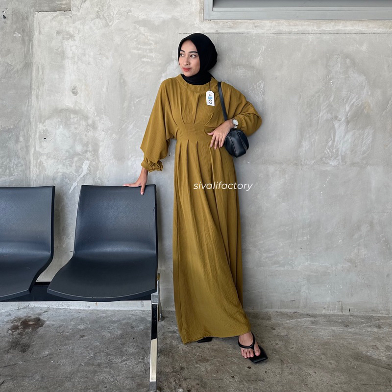 SIVALI Amora Dress | Dress Lebaran Gamis Fashion Muslim Wanita Ramadhan Idul Fitri