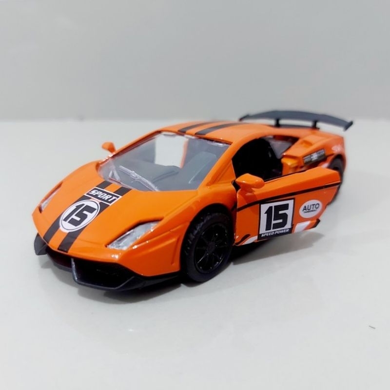 Diecast Lambo Gallardo Alloy - Miniatur Mobil Mobilan Sedan Koleksi Anak Dewasa