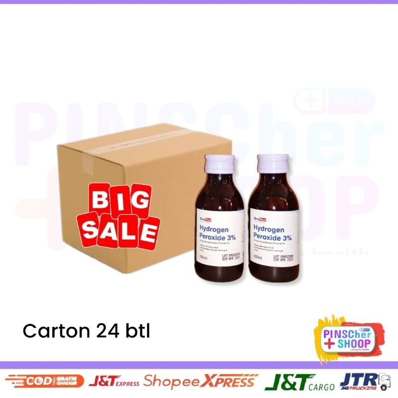 Pehidrol H2O2 Pembersih Luka Kemasan 100Ml isi 24 /Carton