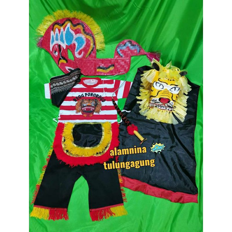 setelan kaos reog ponorogo singo barong cambuk kuda lumping singo sakti udeng jawa