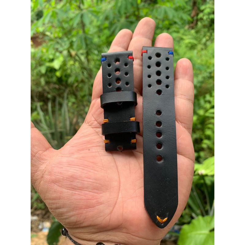 Strap tali jam tangan kulit handamde asli genuine lether lentur