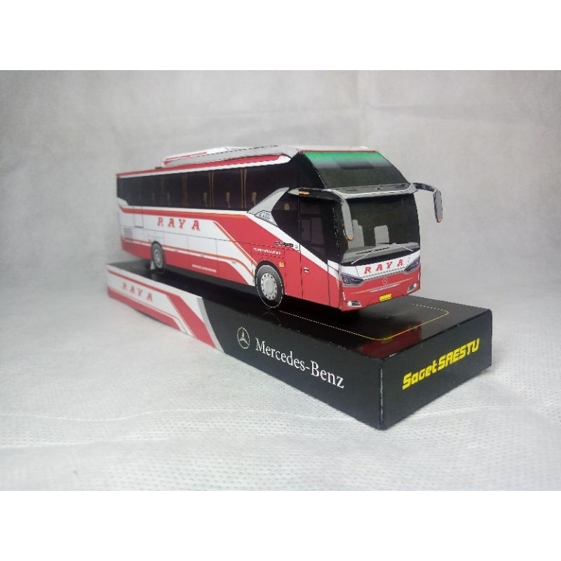 MINIATUR BIS BUS PAPERCRAFT RAYA DWI RAYA LAKSANA LEGACY SR2 HD PRIME JETBUS 3 SHD ADIPUTRO MINIATUR