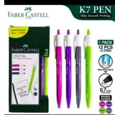 

Pulpen Faber Castell k7 hitam 1 pack