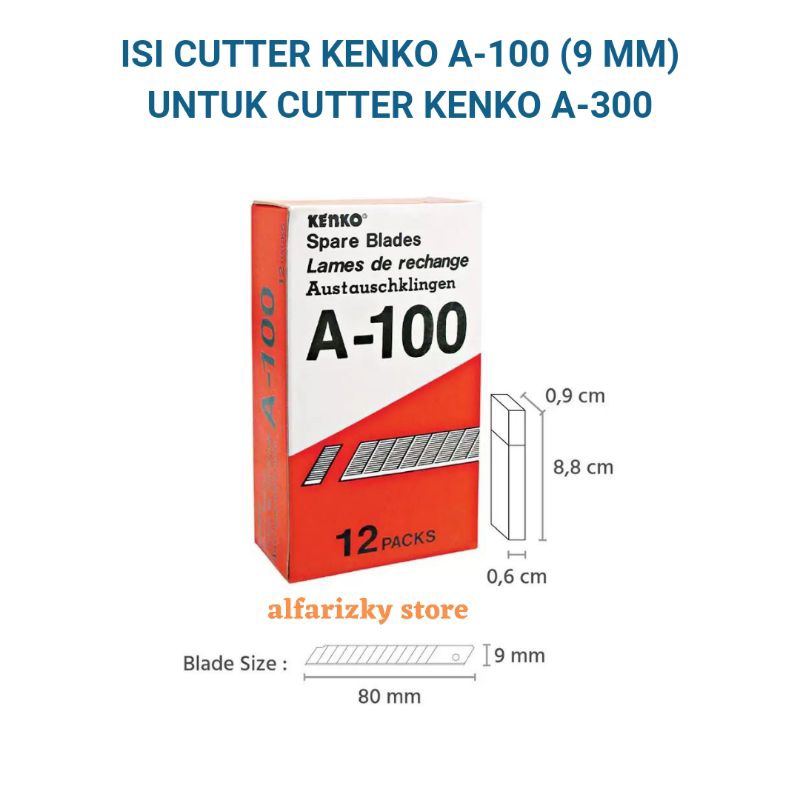 

Isi Cutter Kenko A-100 untuk Refill A-300 - Kater Kecil