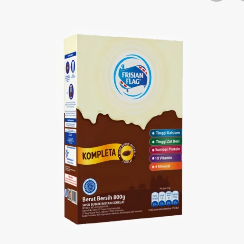 

FRISIAN FLAG KOMPLETA SUSU BUBUK INSTAN COKLAT & VANILA 800G