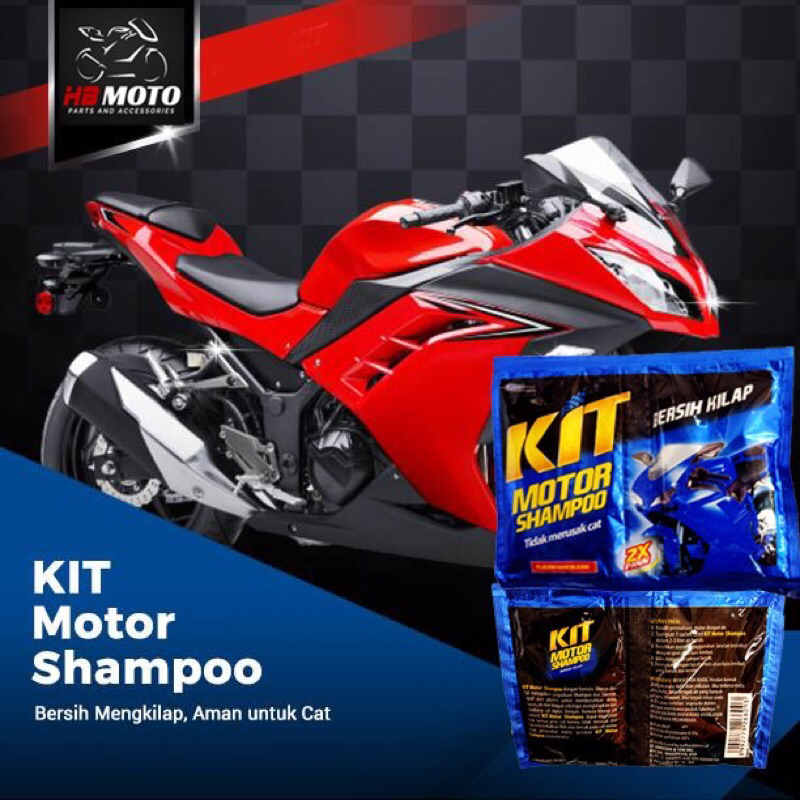 Kit Motor Shampoo 15ml / KIT MOTOR SHAMPOO pengkilat body motor EKONOMIS kemasan sachet/1 SACHET
