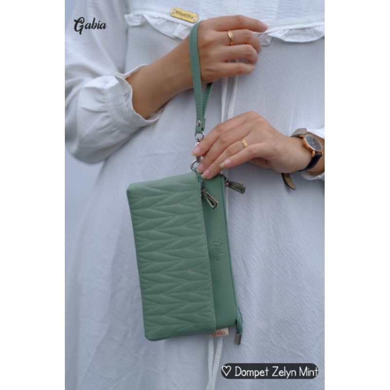 Dompet Zelyn By Gabia Dompet Wanita 2 Resleting Bordir Anti Air