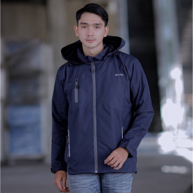 Navy Jaket The Bojiel Jaket Parasut Jaket Outdoor List Abu