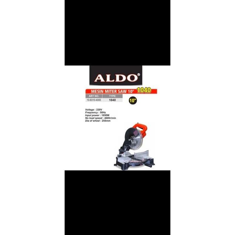 Mesin Miter Saw 10 Inch aldo