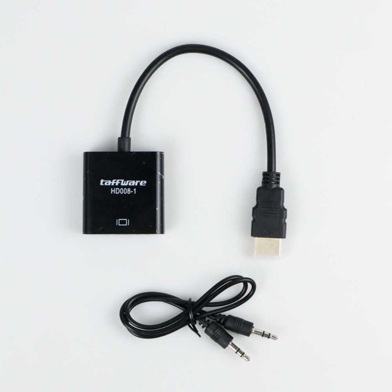 Adapter Converter Hdmi ke VGA Female dengan Audio