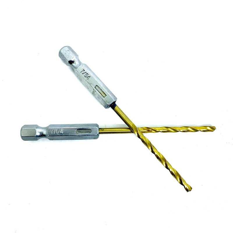 Bor Drill impact cordless hex shank 2.8 mm atau 7/64 bekas seken..Drill Bor 2.8mm