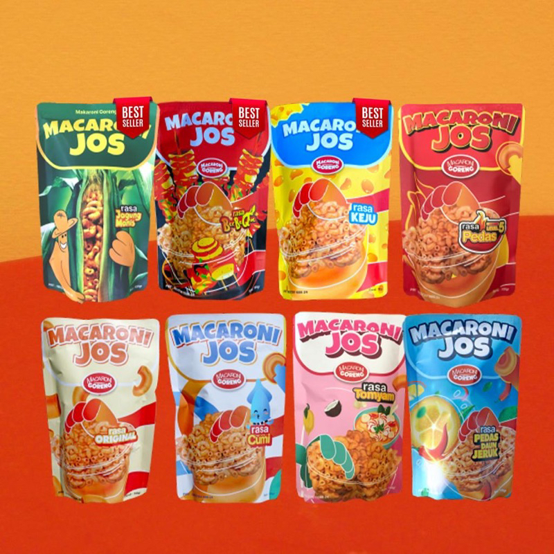 

Makaroni Jos Cemilan Asli Indonesia Rasa Unik Enak 100gr